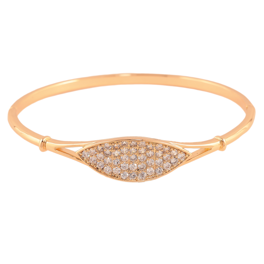 Браслет Xuping колір Позолота 18K "Інкрустація кристалами" ø 6 см фото №1 Браслет Xuping колір Позолота 18K "Інкрустація кристалами" ø 6 см фото №1
