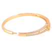 Браслет Xuping колір Позолота 18K "Подвійна доріжка кристалів із сердечками" ø 5,6см фото №2 Браслет Xuping колір Позолота 18K "Подвійна доріжка кристалів із сердечками" ø 5,6см фото №2