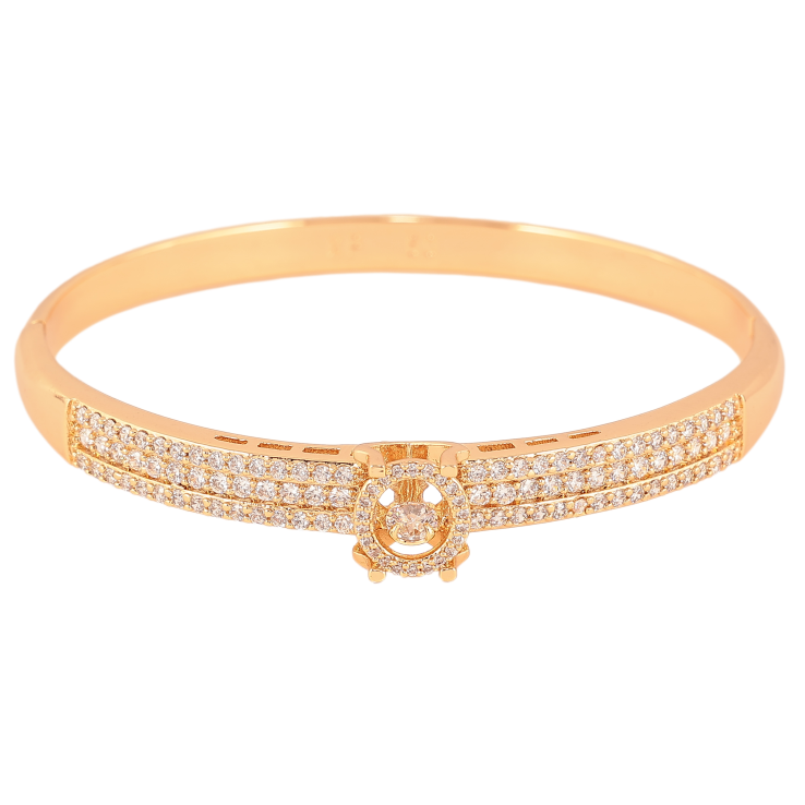 Браслет Xuping колір Позолота 18K "Інкрустація кристалами" ø 6см фото №13