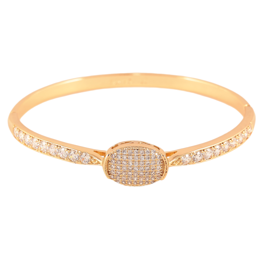 Браслет Xuping колір Позолота 18K "Інкрустація кристалами" ø 6 см фото №1 Браслет Xuping колір Позолота 18K "Інкрустація кристалами" ø 6 см фото №1