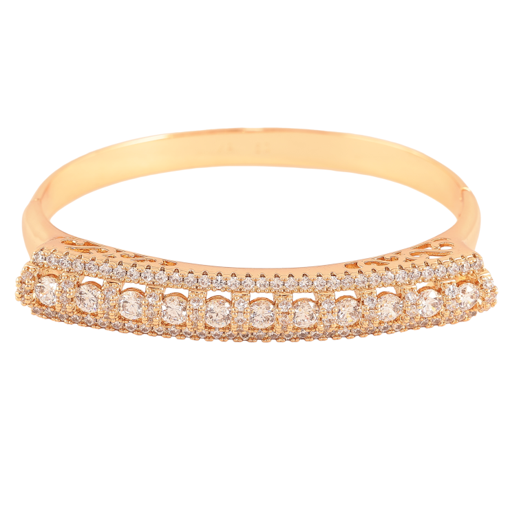 Браслет Xuping цвет Позолота 18K "Высокая дорожка кристаллов с резным боковым узором" ø 6см фото №24 Браслет Xuping цвет Позолота 18K "Высокая дорожка кристаллов с резным боковым узором" ø 6см фото №24