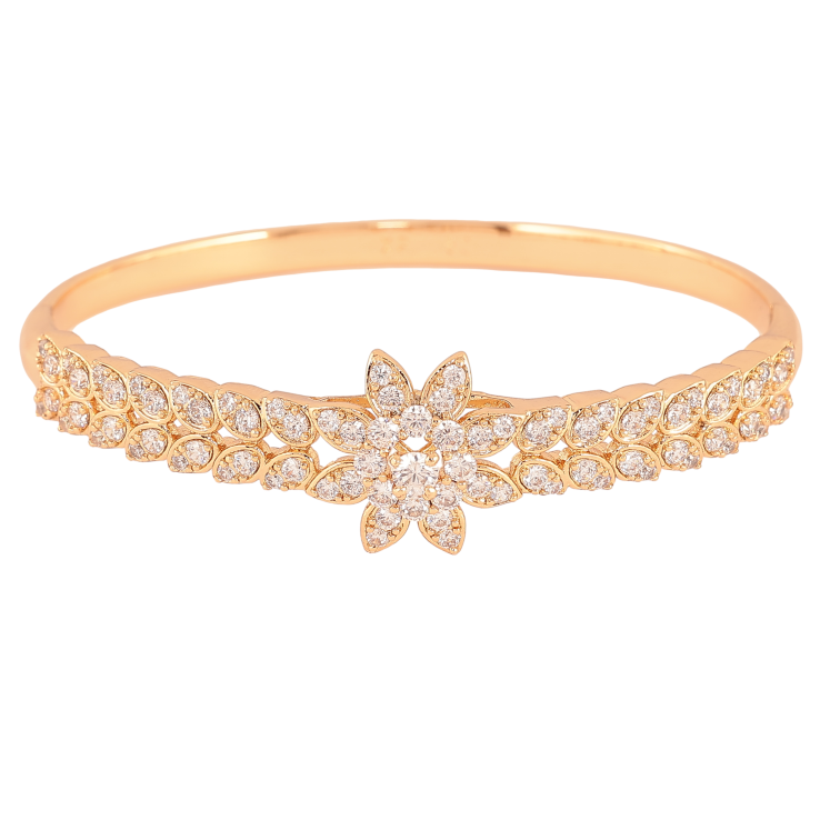 Браслет Xuping колір Позолота 18K "Витончений квітковий орнамент з кристалами" ø 6см фото №17 Браслет Xuping колір Позолота 18K "Витончений квітковий орнамент з кристалами" ø 6см фото №17