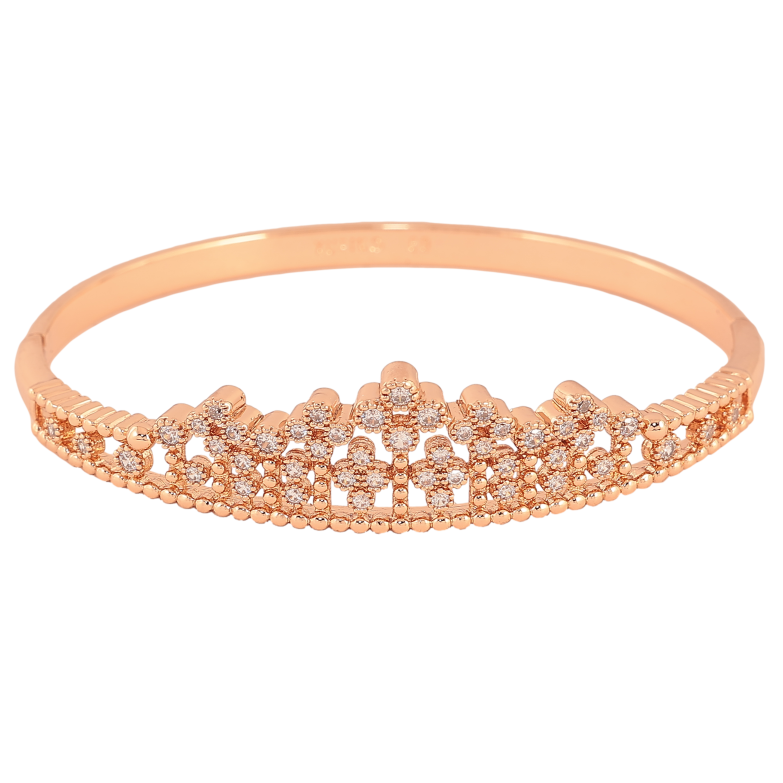 Браслет Xuping колір Позолота РВ "Корона" ø 6см фото №2 Браслет Xuping колір Позолота РВ "Корона" ø 6см фото №2