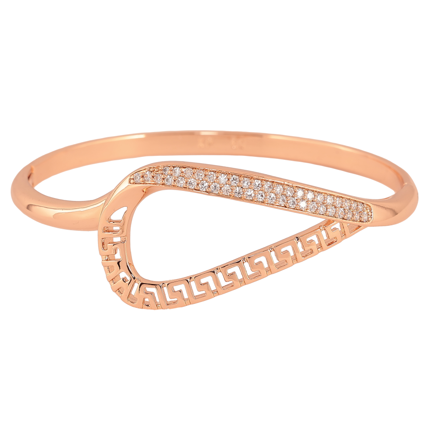 Браслет Xuping колір Позолота РО "Візерунок петелька з кристалами і різьбленим орнаментом" ø 5,8см фото №1 Браслет Xuping колір Позолота РО "Візерунок петелька з кристалами і різьбленим орнаментом" ø 5,8см фото №1