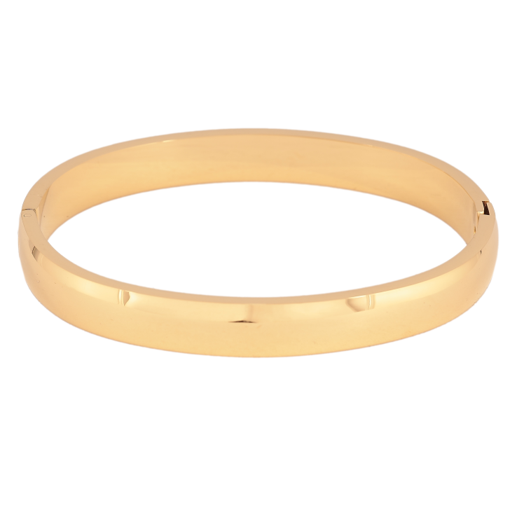 Браслет Xuping ТТМ Stainless Steel колір 14К "Класичний" ø 6см х 8мм фото №21 Браслет Xuping ТТМ Stainless Steel колір 14К "Класичний" ø 6см х 8мм фото №21