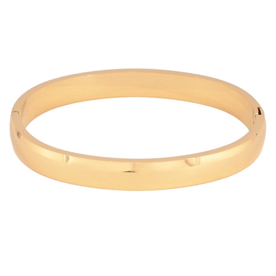 Браслет Xuping ТТМ Stainless Steel колір 14К "Класичний" ø 6см х 8мм фото №1 Браслет Xuping ТТМ Stainless Steel колір 14К "Класичний" ø 6см х 8мм фото №1