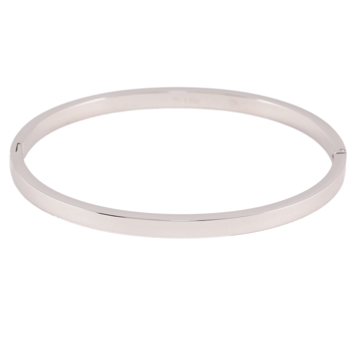 Браслет Xuping ТТМ Stainless Steel колір Родій "Класика, шир. 4мм" ø 6см фото №12