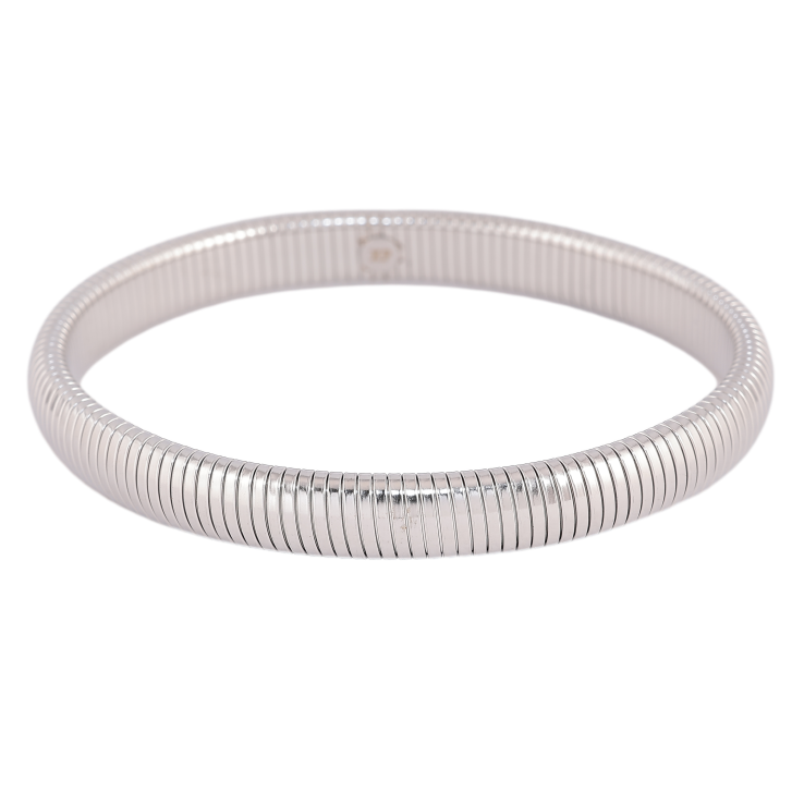 Браслет Xuping ТТМ Stainless Steel цвет Родий "Декоративный узор, шир. 8мм" браслет гибкий ø 6см фото №11