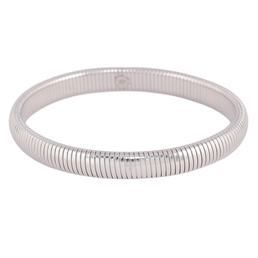 Браслет Xuping ТТМ Stainless Steel цвет Родий "Декоративный узор, шир. 8мм" браслет гибкий ø 6см фото №1