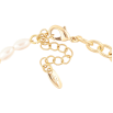 Браслет Xuping цвет Позолота 14K "Цепочка с жемчужными бусинами и подвесками" размер с доп. цепочкой 16-19.5см х 3-5мм фото №2