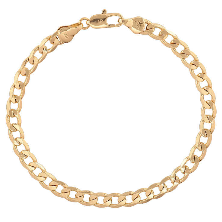 Браслет Xuping цвет Позолота 14K "Цепочка Панцирная" размер 19.5см х 5мм фото №10