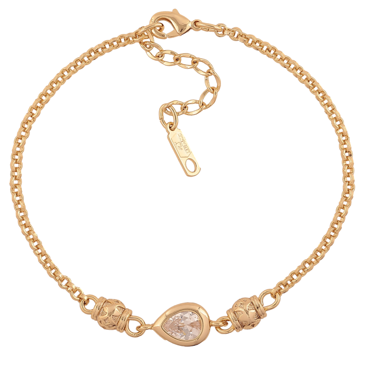 Браслет Xuping цвет Позолота 14K "Цепочка с декоративной вставкой" размер с доп. цепочкой 18.5-22см х 3-8мм фото №3 Браслет Xuping цвет Позолота 14K "Цепочка с декоративной вставкой" размер с доп. цепочкой 18.5-22см х 3-8мм фото №3