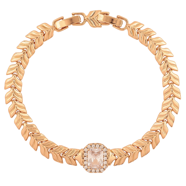 Браслет Xuping колір Позолота 18К "Декоративний візерунок з кристалами" розмір з дод. замком 17.5,19см х 7-12мм фото №25