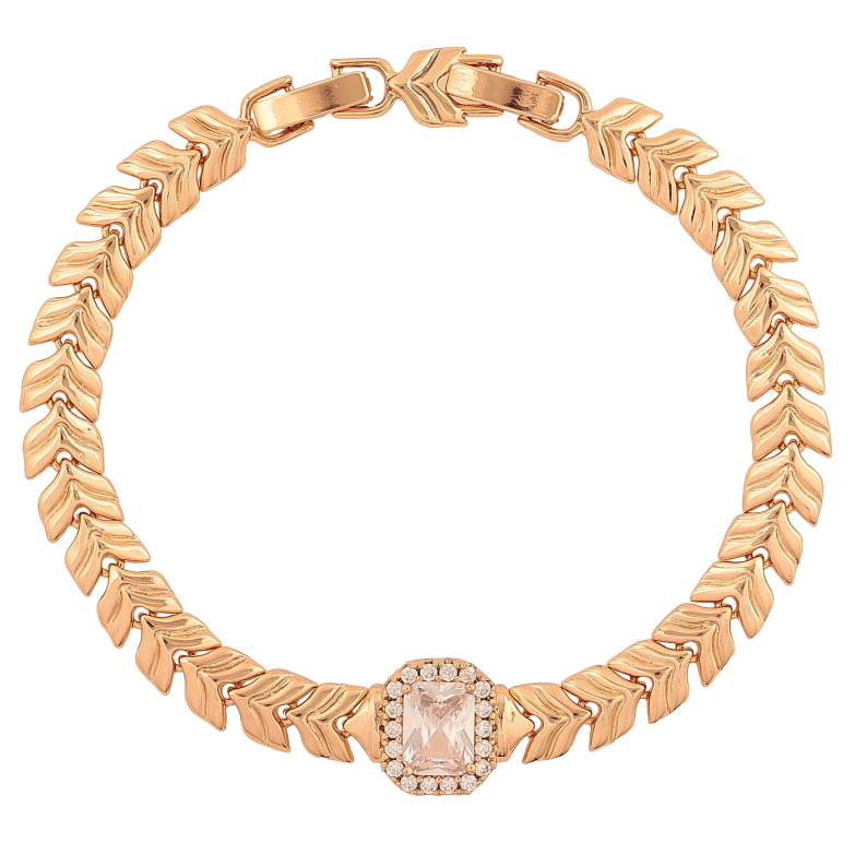 Браслет Xuping колір Позолота 18К "Декоративний візерунок з кристалами" розмір з дод. замком 17.5,19см х 7-12мм фото №1 Браслет Xuping колір Позолота 18К "Декоративний візерунок з кристалами" розмір з дод. замком 17.5,19см х 7-12мм фото №1