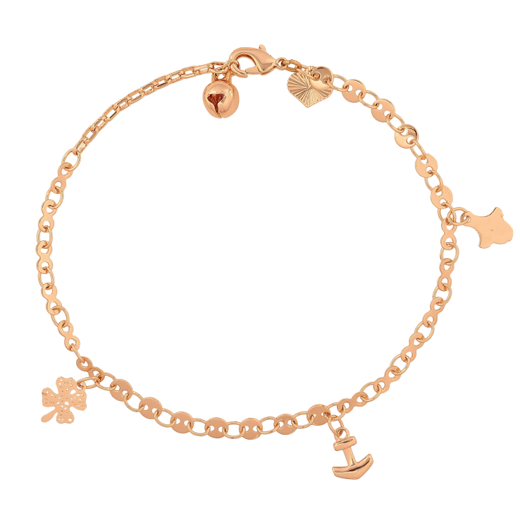 Браслет Xuping цвет Позолота 18K "Цепочка с подвесками" длина 20.5см х 2-4мм фото №22 Браслет Xuping цвет Позолота 18K "Цепочка с подвесками" длина 20.5см х 2-4мм фото №22