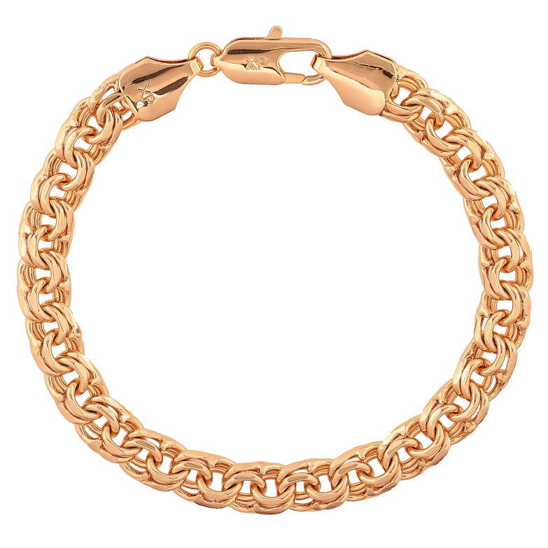 Браслет Xuping цвет Позолота 18K "Цепочка Бисмарк" размер 20см х 7мм фото №1 Браслет Xuping цвет Позолота 18K "Цепочка Бисмарк" размер 20см х 7мм фото №1