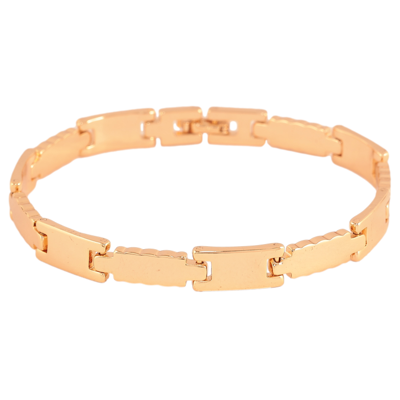 Браслет Xuping колір Позолота 18K "Декоративний візерунок" розмір 20см х 6-8мм фото №1