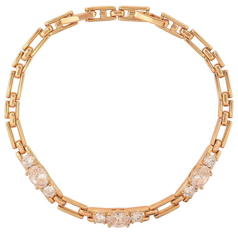 Браслет Xuping цвет Позолота 18K "Узор с кристаллами" размер с доп. замком 17.5,19.5см х 4-5мм фото №1 Браслет Xuping цвет Позолота 18K "Узор с кристаллами" размер с доп. замком 17.5,19.5см х 4-5мм фото №1