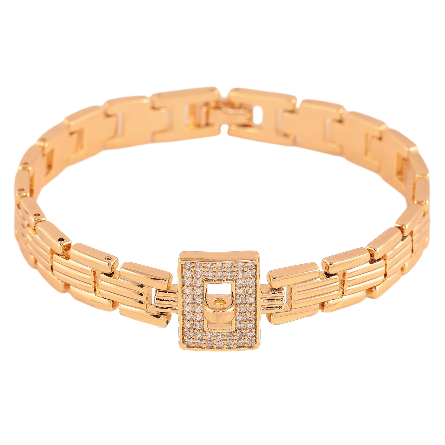 Браслет Xuping цвет Позолота 18K "Декоративный узор" размер 18см х 8-15мм фото №1 Браслет Xuping цвет Позолота 18K "Декоративный узор" размер 18см х 8-15мм фото №1