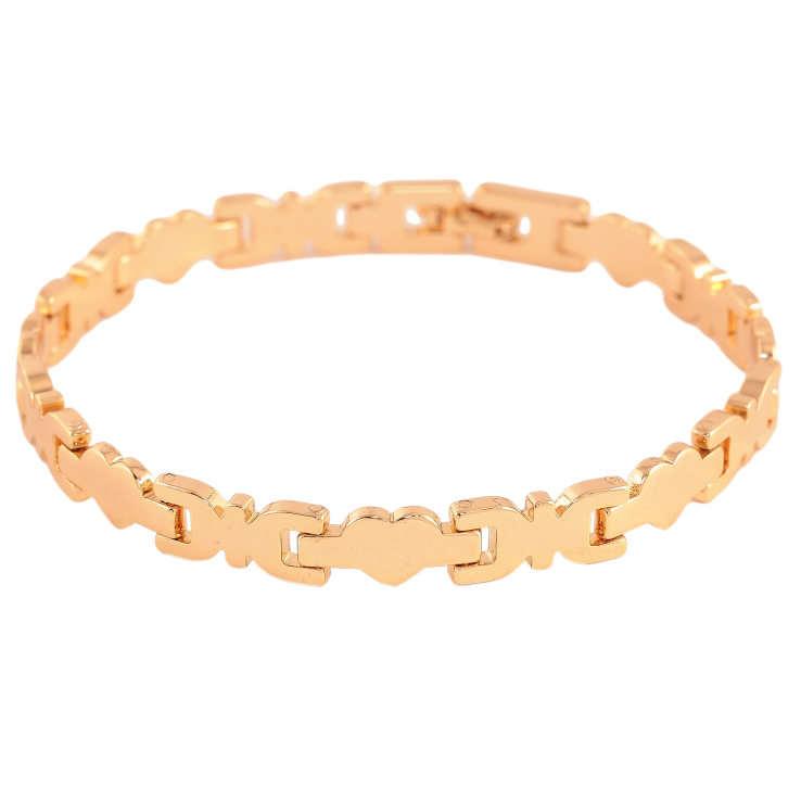 Браслет Xuping цвет Позолота 18K "Декоративный узор" размер 20см х 7мм фото №4