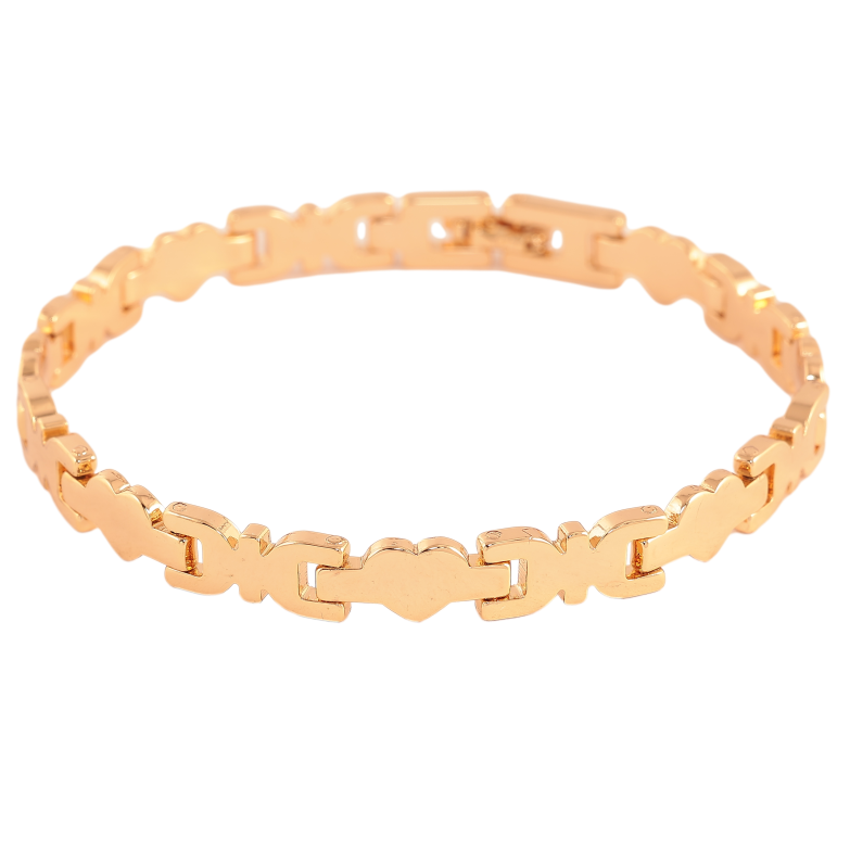 Браслет Xuping цвет Позолота 18K "Декоративный узор" размер 20см х 7мм фото №2