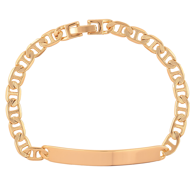 Браслет Xuping колір Позолота 18K "Ланцюжок зі вставкою" розмір 19см х 6мм фото №1