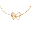 Браслет Xuping колір Позолота 18K "Ланцюжок з вставкою метелик" розмір з дод. ланцюжком 18-21см х 1.5-13мм фото №2
