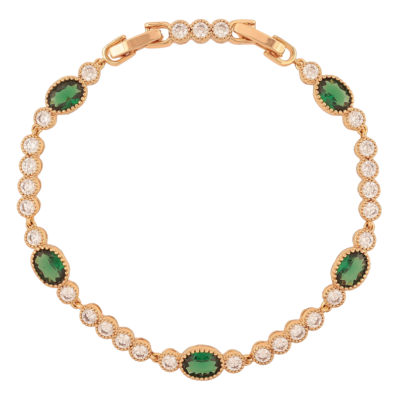 Браслет Xuping цвет Позолота 18K "Дорожка зелено-белых кристаллов" размер с доп. замком 17.5,19.5см х 4-6мм фото №1 Браслет Xuping цвет Позолота 18K "Дорожка зелено-белых кристаллов" размер с доп. замком 17.5,19.5см х 4-6мм фото №1