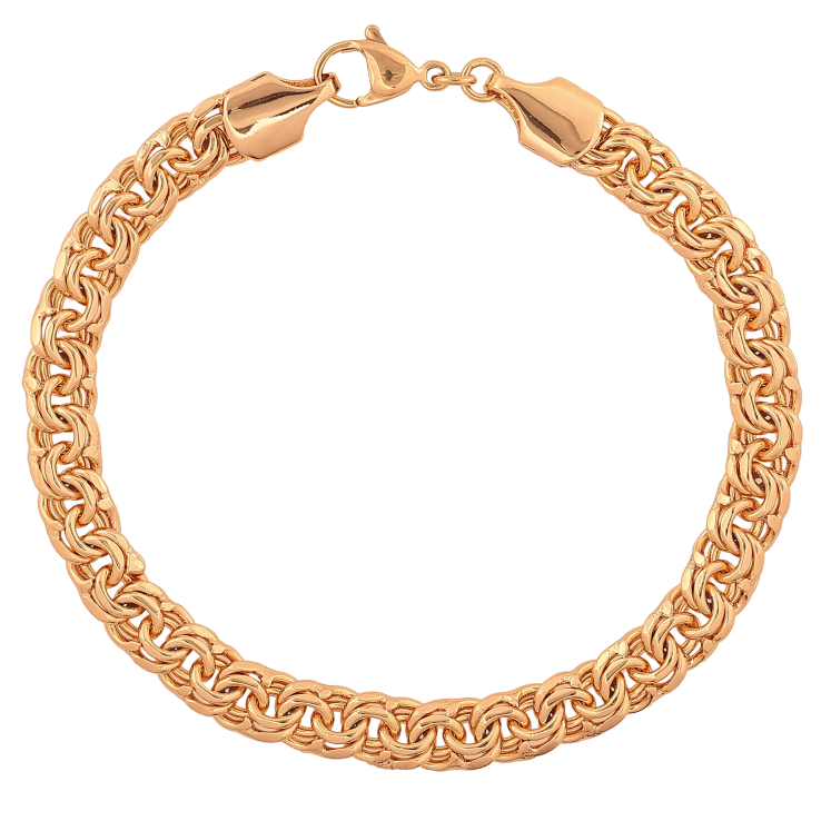 Браслет Xuping колір Позолота 18K "Ланцюжок Бісмарк" розмір 19.5см х 6мм фото №24 Браслет Xuping колір Позолота 18K "Ланцюжок Бісмарк" розмір 19.5см х 6мм фото №24