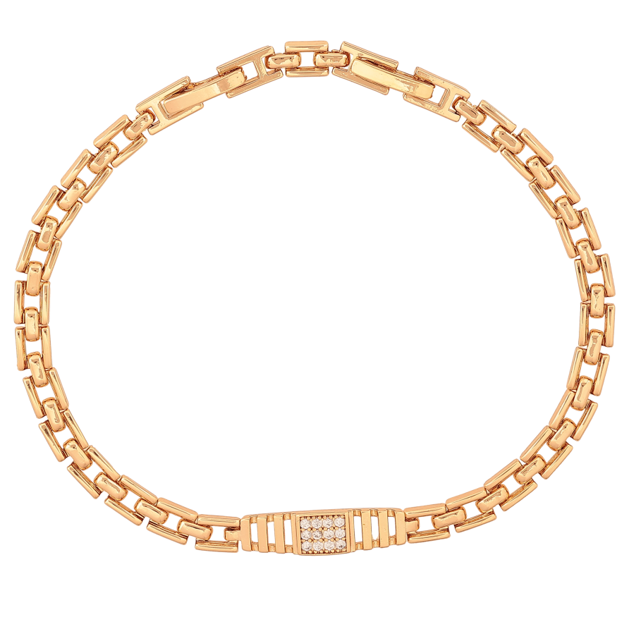 Браслет Xuping цвет Позолота 18K "Узор с кристаллами" размер с доп. замком 18,20.5см х 4-5мм фото №1 Браслет Xuping цвет Позолота 18K "Узор с кристаллами" размер с доп. замком 18,20.5см х 4-5мм фото №1