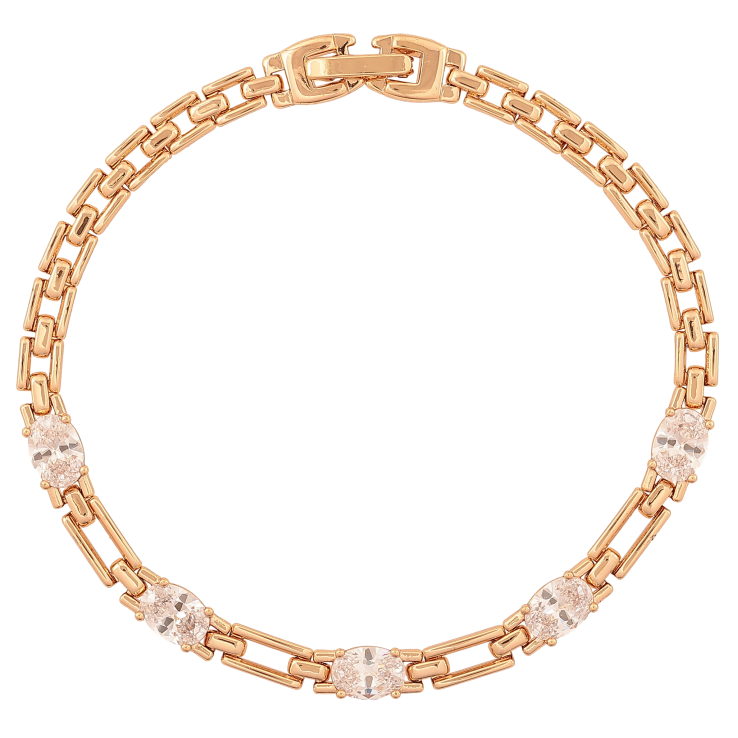 Браслет Xuping колір Позолота 18K "Візерунок з кристалами" довжина 19.5см х 4-5мм фото №13 Браслет Xuping колір Позолота 18K "Візерунок з кристалами" довжина 19.5см х 4-5мм фото №13