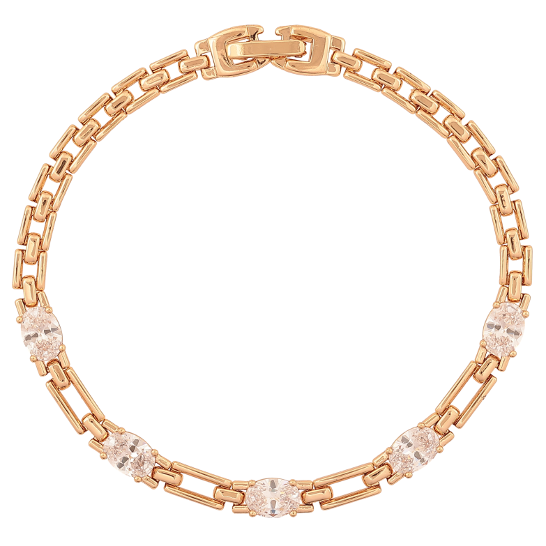Браслет Xuping колір Позолота 18K "Візерунок з кристалами" довжина 19.5см х 4-5мм фото №1 Браслет Xuping колір Позолота 18K "Візерунок з кристалами" довжина 19.5см х 4-5мм фото №1