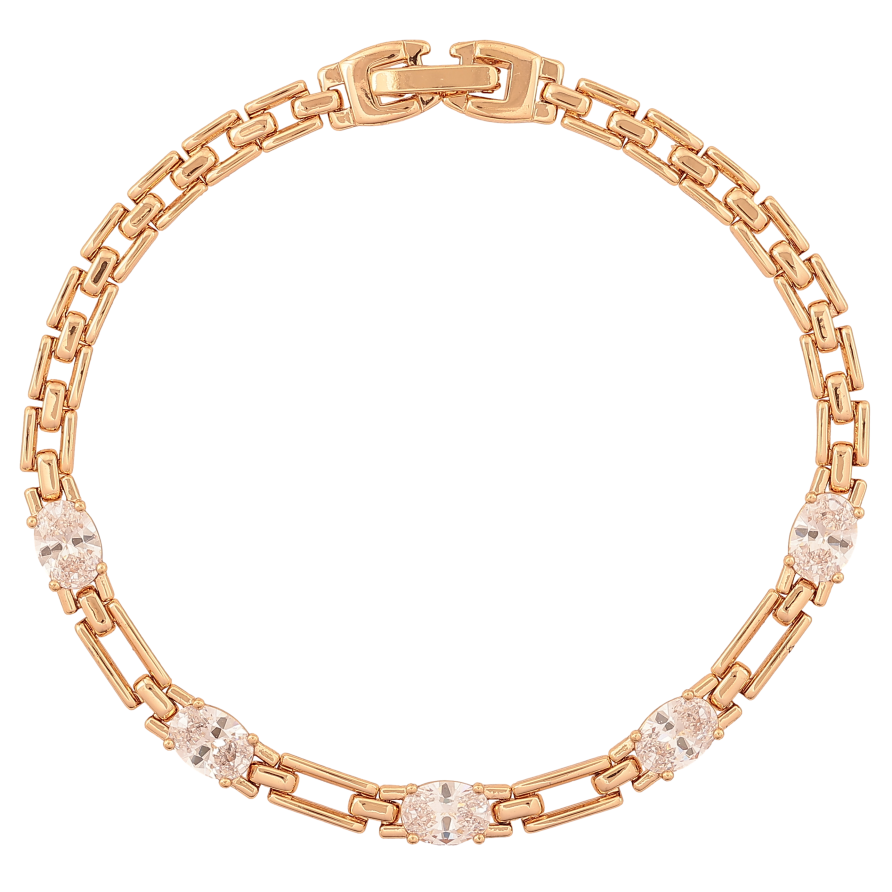 Браслет Xuping колір Позолота 18K "Візерунок з кристалами" довжина 19.5см х 4-5мм фото №1 Браслет Xuping колір Позолота 18K "Візерунок з кристалами" довжина 19.5см х 4-5мм фото №1