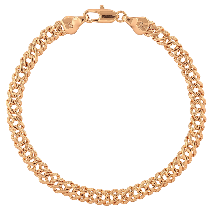Браслет Xuping цвет Позолота 18К "Цепочка плетение Двойной Ромб" размер 19см х 5мм фото №22 Браслет Xuping цвет Позолота 18К "Цепочка плетение Двойной Ромб" размер 19см х 5мм фото №22