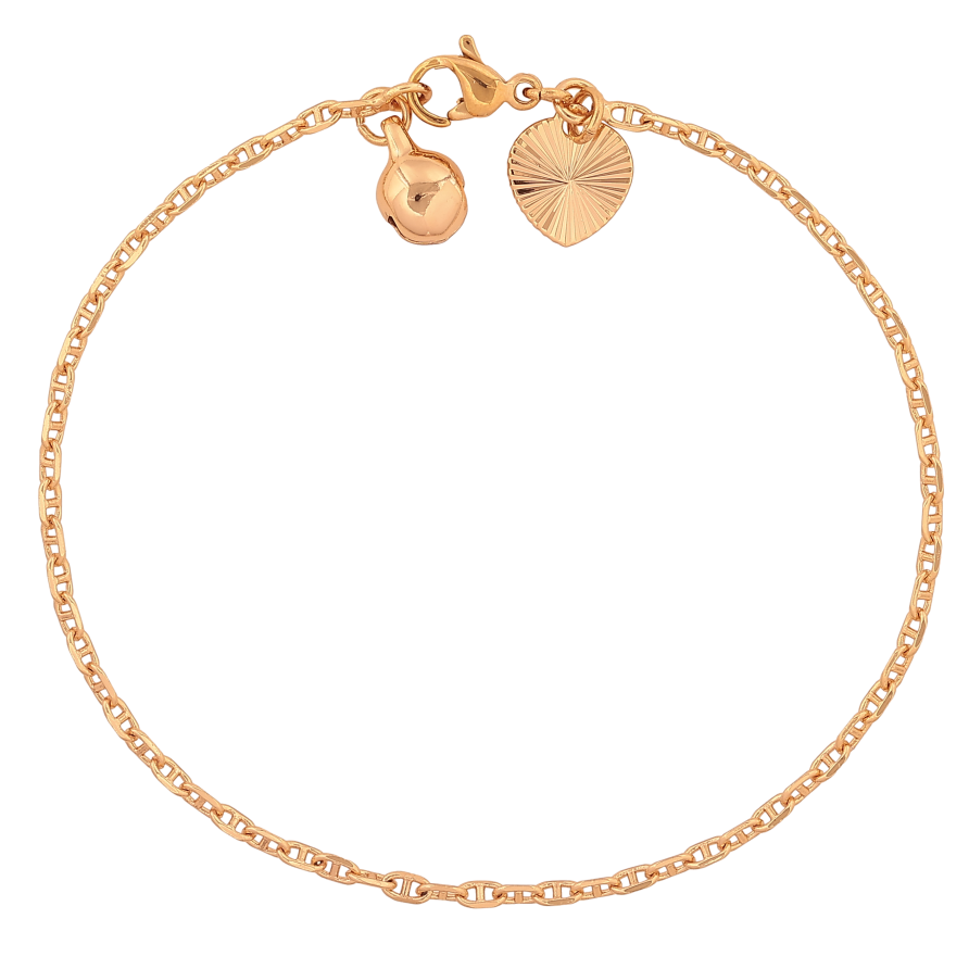 Браслет Xuping цвет Позолота 18K "Цепочка плетение Морская цепь" размер 19см х 2мм фото №1