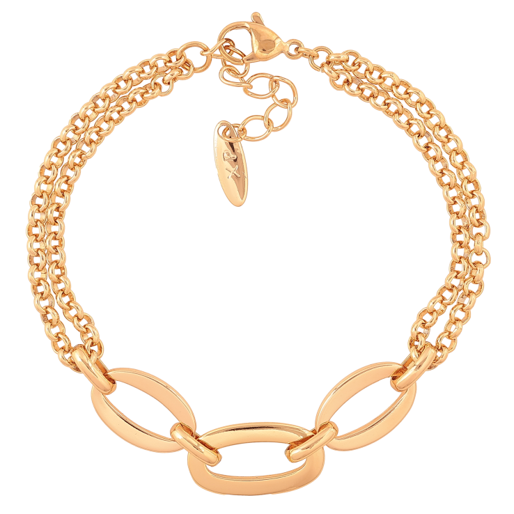 Браслет Xuping цвет Позолота 18K "Цепочка Фантазийная" размер с доп. цепочкой 18-21см х 3-10мм фото №19