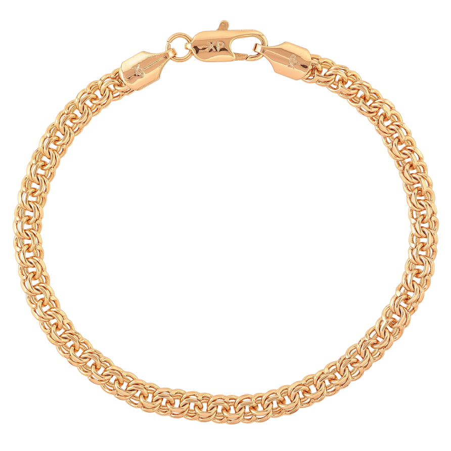 Браслет Xuping цвет Позолота 18K "Цепочка Бисмарк" размер 20.5см х 5мм фото №1 Браслет Xuping цвет Позолота 18K "Цепочка Бисмарк" размер 20.5см х 5мм фото №1