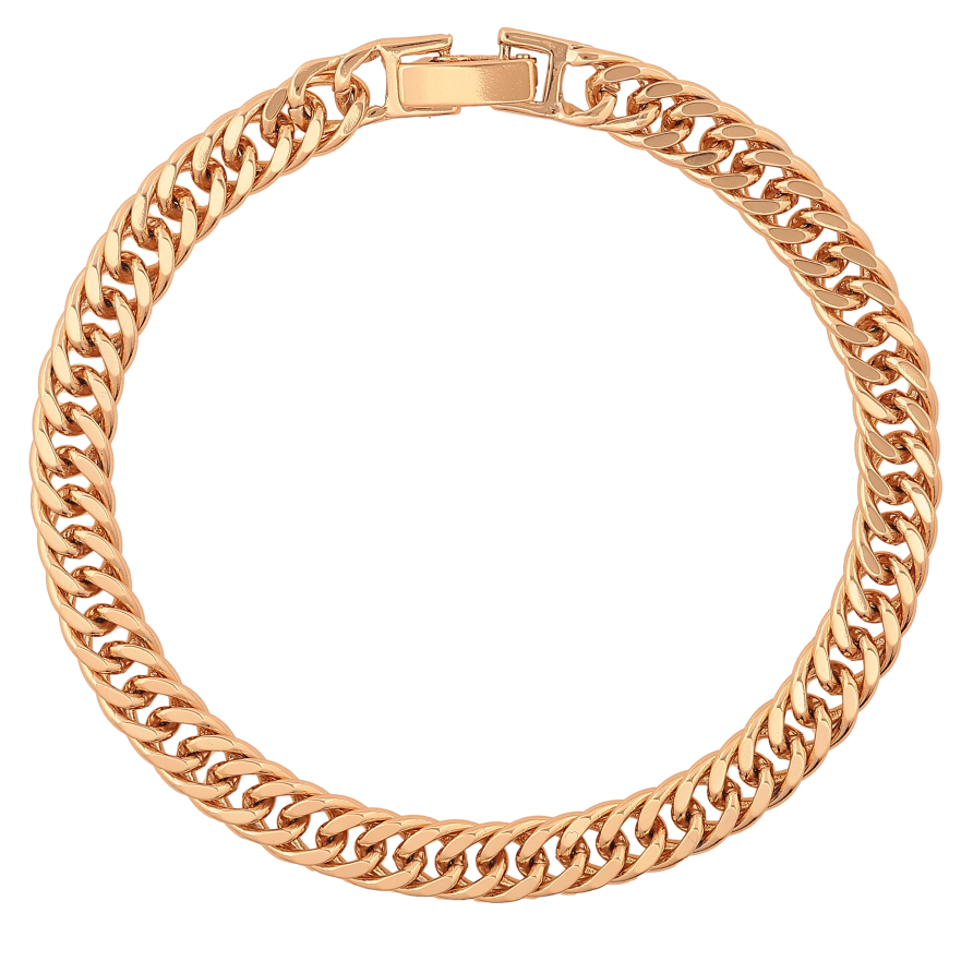 Браслет Xuping колір Позолота 18K "Ланцюжок Кобра" розмір 19см х 6мм фото №1