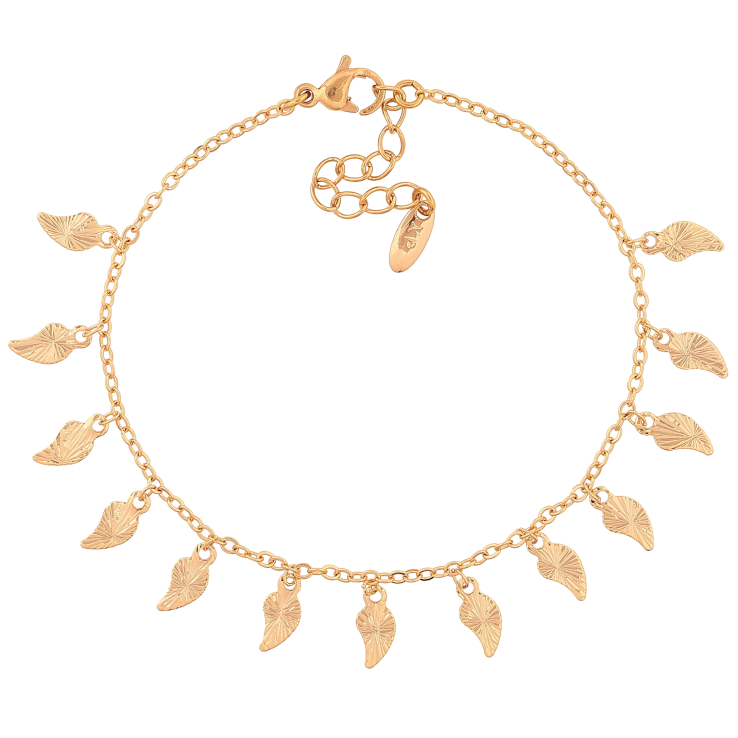 Браслет Xuping цвет Позолота 18K "Цепочка с подвесками" длинна с доп. цепочкой 17-20см х 1.5мм фото №22