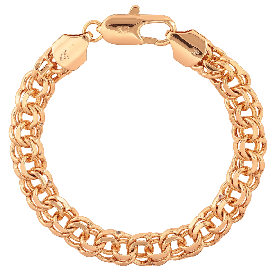 Браслет Xuping колір Позолота 18K "Ланцюжок Бісмарк" розмір 22.5см х 10мм фото №1 Браслет Xuping колір Позолота 18K "Ланцюжок Бісмарк" розмір 22.5см х 10мм фото №1