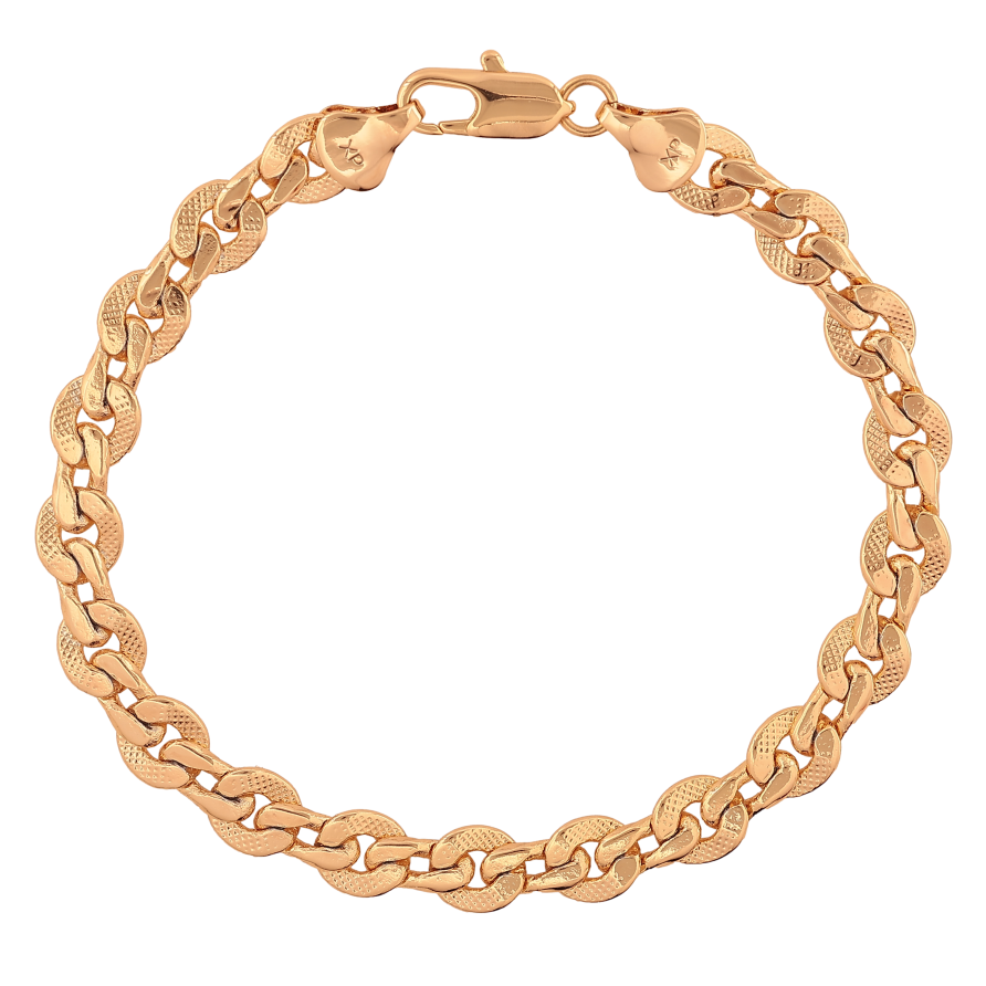 Браслет Xuping цвет Позолота 18K "Цепочка Фантазийная" размер 20.5см х 3-7мм фото №1