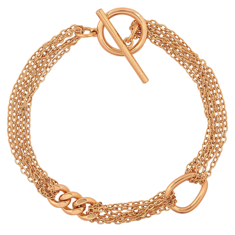 Браслет Xuping цвет Позолота 18K "Цепочка комбинированная" размер 18см х 6-10мм фото №1 Браслет Xuping цвет Позолота 18K "Цепочка комбинированная" размер 18см х 6-10мм фото №1