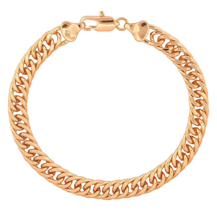 Браслет Xuping цвет Позолота 18K "Цепочка Кобра" размер 20.5см х 7мм фото №1