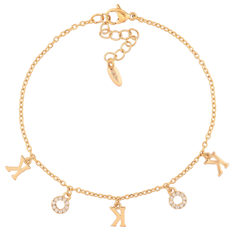 Браслет Xuping колір Позолота 18K "Ланцюжок з підвісками" розмір з дод. ланцюжком 17.5-20.5см х 3-8мм фото №1 Браслет Xuping колір Позолота 18K "Ланцюжок з підвісками" розмір з дод. ланцюжком 17.5-20.5см х 3-8мм фото №1