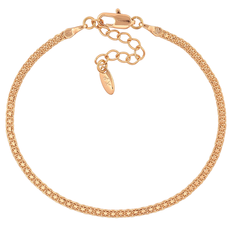 Браслет Xuping цвет Позолота 18K "Цепочка Итальянский Бисмарк" размер с доп. цепочкой 17-20.5см х 2мм фото №4 Браслет Xuping цвет Позолота 18K "Цепочка Итальянский Бисмарк" размер с доп. цепочкой 17-20.5см х 2мм фото №4