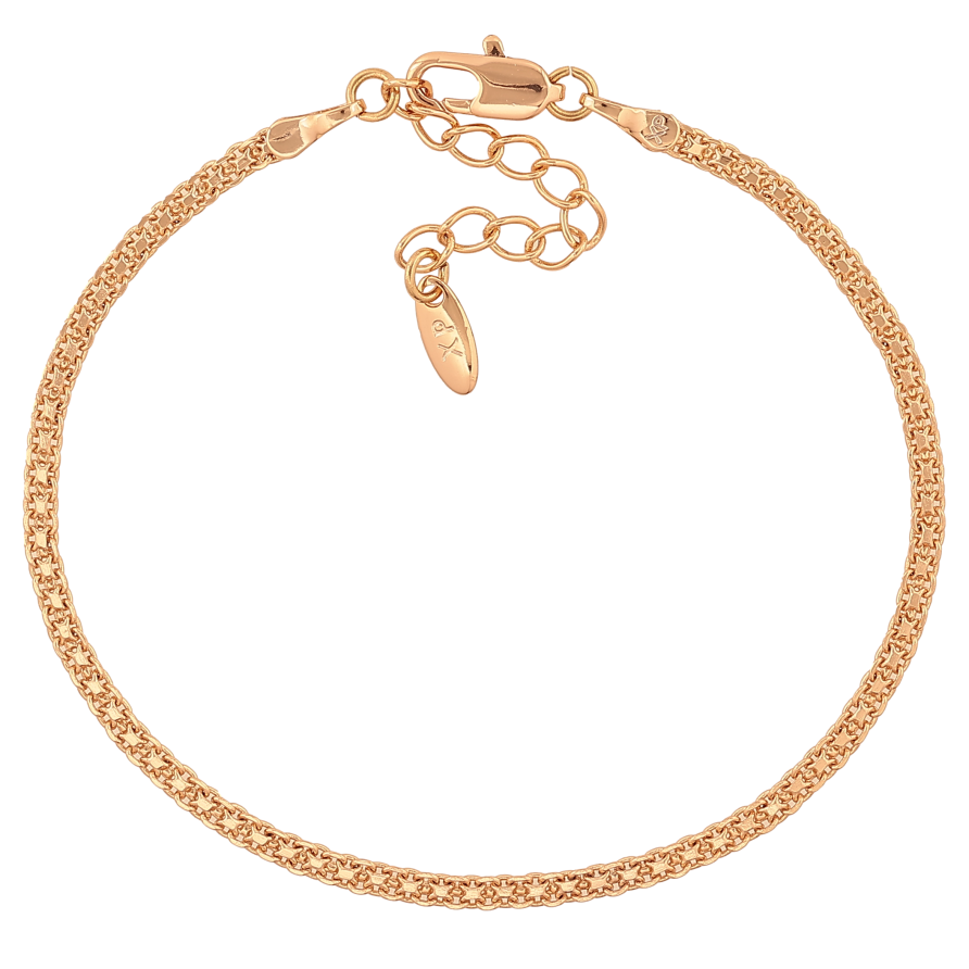 Браслет Xuping цвет Позолота 18K "Цепочка Итальянский Бисмарк" размер с доп. цепочкой 17-20.5см х 2мм фото №1 Браслет Xuping цвет Позолота 18K "Цепочка Итальянский Бисмарк" размер с доп. цепочкой 17-20.5см х 2мм фото №1