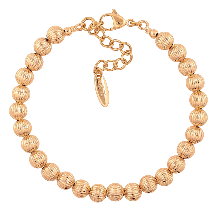 Браслет Xuping колір Позолота 18K "Декоративні намистини" розмір з дод. ланцюжком 18-22см х 6мм фото №12