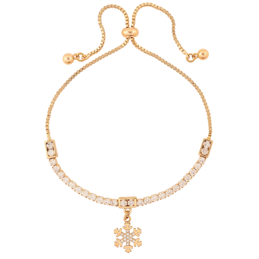 Браслет Xuping колір Позолота 18K "Сніжинка" на бігунці, розмір 10-24см х 1-4мм фото №1 Браслет Xuping колір Позолота 18K "Сніжинка" на бігунці, розмір 10-24см х 1-4мм фото №1