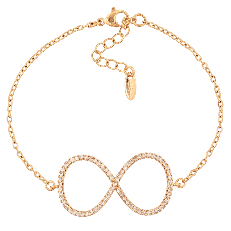 Браслет Xuping цвет Позолота 18K "Цепочка с вставкой знак бесконечности" размер с доп. цепочкой 17.5-20.5см х 1.5-18мм фото №22 Браслет Xuping цвет Позолота 18K "Цепочка с вставкой знак бесконечности" размер с доп. цепочкой 17.5-20.5см х 1.5-18мм фото №22