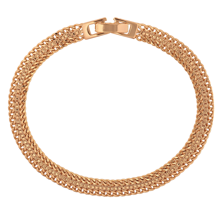 Браслет Xuping цвет Позолота 18K "Цепочка Фантазийная" размер 18.5см х 5мм фото №10